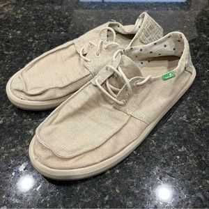 Sanuk Drewby Loafers Lace Up Tan